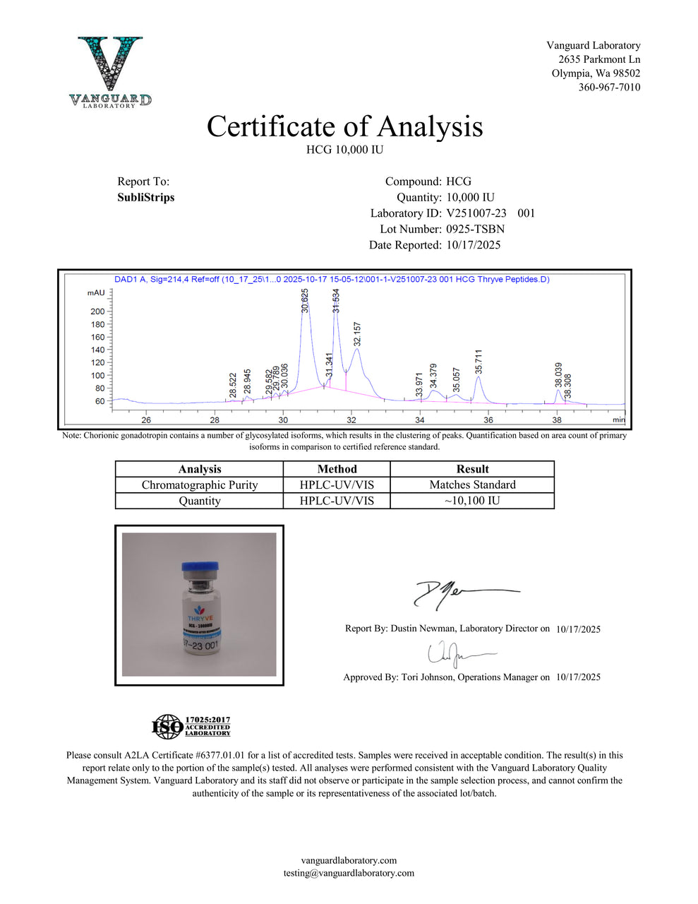HCG 10,000 IU Research Peptide