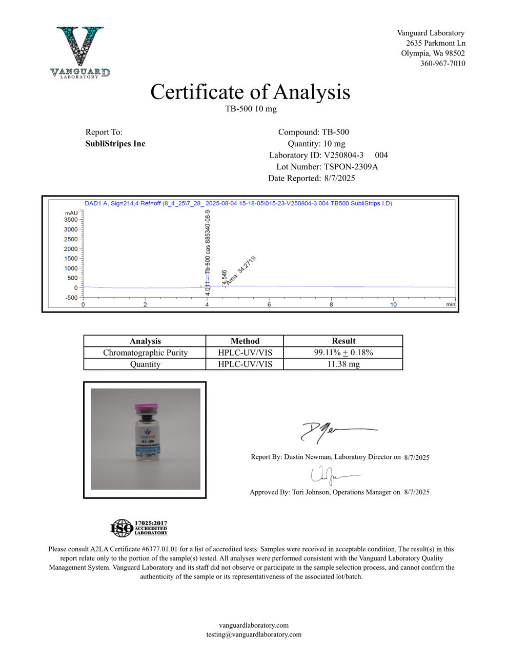 TB-500 10mg Research Peptide
